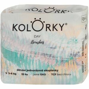 Kolorky Day Brushes jednorázové EKO pleny velikost S 3-6 Kg 25 ks obraz