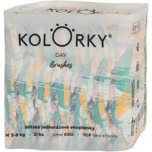 Kolorky Day Brushes jednorázové EKO pleny velikost M 5-8 Kg 21 ks obraz