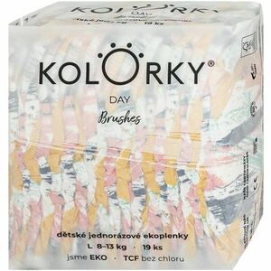 Kolorky Day Brushes jednorázové EKO pleny velikost L 8-13 Kg 19 ks obraz