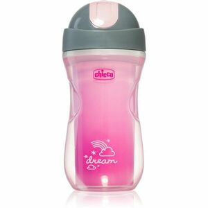 Chicco Sport Pink termohrnek s brčkem 14m+ 266 ml obraz