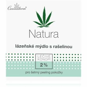 Cannaderm Natura Lázeňské mýdlo s rašelinovým extraktem čisticí bahenní mýdlo s konopným olejem 80 g obraz