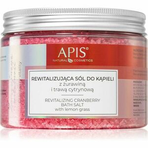 Apis Natural Cosmetics Cranberry Vitality relaxační sůl do koupele s minerály z Mrtvého moře 650 g obraz