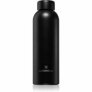 Waterdrop Thermo Steel nerezová láhev na vodu barva Black Matt 600 ml obraz