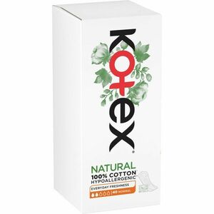 Kotex Natural Normal Everyday Freshness Liners slipové vložky 40 ks obraz