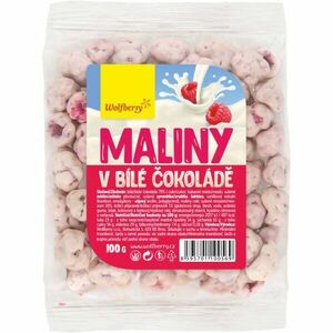 Wolfberry Maliny lyofilizované bílé čokoládě mrazem sušené ovoce v čokoládě 100 g obraz