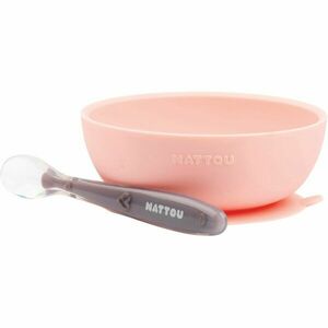 NATTOU Tableware Set of 2 Pieces jídelní set pro děti Pink 2 ks obraz