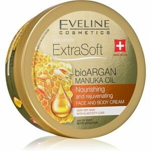 Eveline Cosmetics Extra Soft hydratační krém na tělo a obličej s arganovým olejem 175 ml obraz