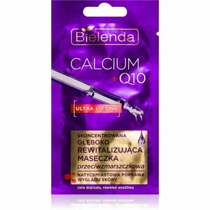 Bielenda Calcium + Q10 Concentrated deeply revitalizing anti-wrinkle mask protivrásková maska na obličej 8 g obraz