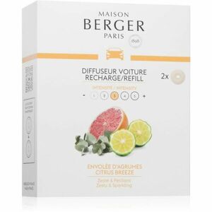 Maison Berger Paris Citrus Breeze vůně do auta náhradní náplň 2x17 g obraz