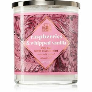 Bath & Body Works Raspberries & Whipped Vanilla vonná svíčka 227 g obraz