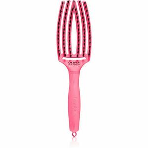 Olivia Garden Fingerbrush L´amour plochý kartáč na vlasy Hot Pink 1 ks obraz