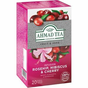 Ahmad Tea Rosehip, Hibiscus & Cherry ovocný čaj s ibiškem příchuť Rosehip, Hibiscus & Cherry 20x2 g obraz