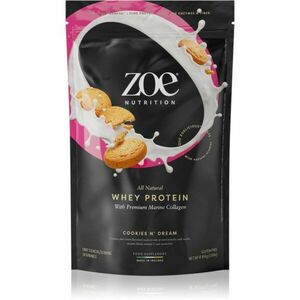 ZOE Whey Protein syrovátkový protein s kolagenem příchuť Cookies N'Dream 454 g obraz