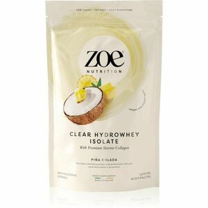 ZOE Clear Hydrowhey Isolate syrovátkový izolát s kolagenem příchuť Piña Colada 454 g obraz