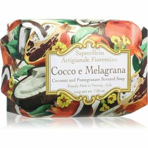 Saponificio Artigianale Fiorentino Coconut and Pomegranate Perfumed Soap přírodní tuhé mýdlo 200 g obraz