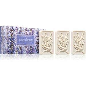 Saponificio Artigianale Fiorentino Tuscan Lavender Set sada tuhých mýdel s vůní levandule 3x125 g obraz