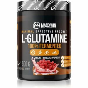 Maxxwin L-Glutamine 100% Fermented podpora tvorby svalové hmoty příchuť Raspberry 500 g obraz