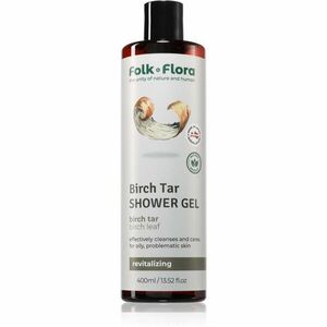 Folk & Flora Birch Tar vyživující sprchový gel 400 ml obraz