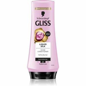 Schwarzkopf Gliss Liquid Silk regenerační balzám pro posílení a lesk vlasů 200 ml obraz