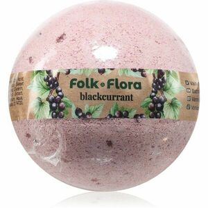 Folk & Flora Blackcurrant koupelová bomba s osvěžujícím účinkem 130 g obraz