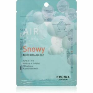 Frudia AIR Snowy plátýnková maska pro sjednocení barevného tónu pleti 25 ml obraz