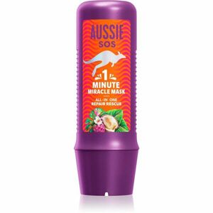 Aussie 1 Minute Miracle Repair Rescue intenzivně vyživující maska pro suché a poškozené vlasy 250 ml obraz