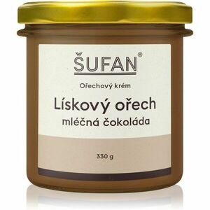 Šufan Lískový ořech s mléčnou čokoládou ořechová pomazánka s čokoládou 330 g obraz