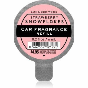 Bath & Body Works Strawberry Snowflakes vůně do auta náhradní náplň 6 ml obraz