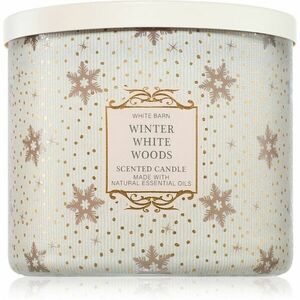 Bath & Body Works Winter White Woods vonná svíčka 411 g obraz