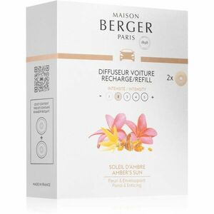 Maison Berger Paris Amber's Sun vůně do auta náhradní náplň 2x17 g obraz