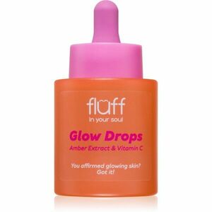 Fluff Glow Drops rozjasňující sérum s vitaminem C Amber Extract 30 ml obraz