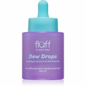 Fluff Dew Drops hydratační sérum s niacinamidem Amethyst Extract 30 ml obraz