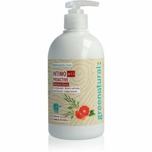 Greenatural Intimate Wash Gel Proactive pH 4, 3 BIO gel pro intimní hygienu se zklidňujícím účinkem Grapefruit and Aloe Vera 500 ml obraz