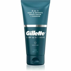 Gillette Body&Intimate 2in1 Shave Cream přípravek na holení třísel s mycí emulzí pro muže 150 ml obraz