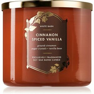 Bath & Body Works Cinnamon Spiced Vanilla vonná svíčka 411 g obraz