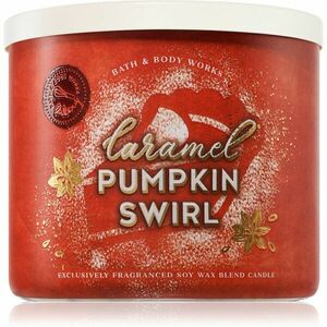 Bath & Body Works Caramel Pumpkin Swirl vonná svíčka 411 g obraz