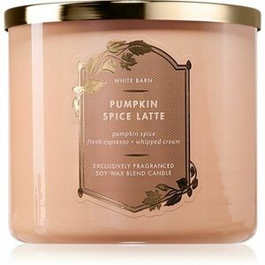 Bath & Body Works Pumpkin Spice Latte vonná svíčka 411 g obraz