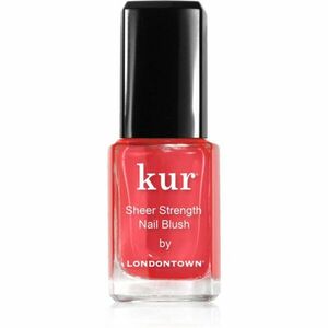 LONDONTOWN Kur Sheer Strength Nail Blush zpevňující a rozjasňující tónovaná péče na nehty odstín Poppy 12 ml obraz