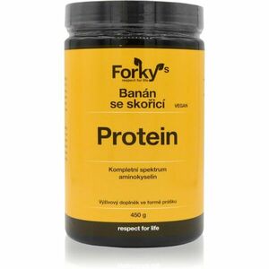 Forky’s Protein rostlinný protein příchuť Banana with Cinnamon 450 g obraz