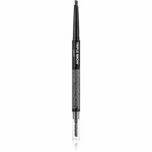 flormar Triple Brow Pencil tužka na obočí 3 v 1 odstín 001 Brunette 0.75 g obraz