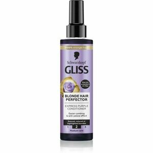 Schwarzkopf Gliss Blonde Hair Perfector bezoplachový kondicionér neutralizující žluté tóny 200 ml obraz