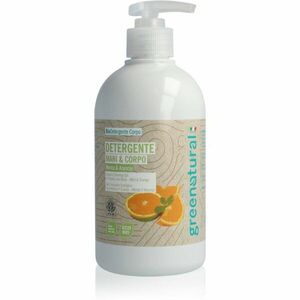 Greenatural Liquid Soap tekuté mýdlo na ruce a tělo Mint and Orange 500 ml obraz