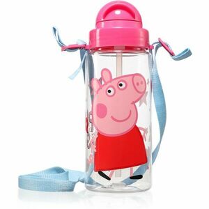 Peppa Pig Tritan Bottle With Strap láhev na vodu pro děti 500 ml obraz