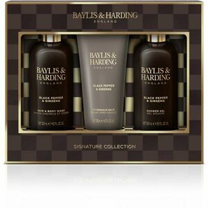 Baylis & Harding Black Pepper & Ginseng dárková sada (na obličej, tělo a vlasy) pro muže obraz