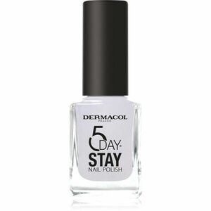 Dermacol 5 Day Stay dlouhotrvající lak na nehty odstín 59 Mermaid White 11 ml obraz