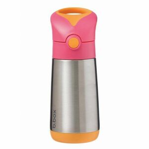 B.Box Thermos termoska s brčkem Pink Orange 350 ml obraz