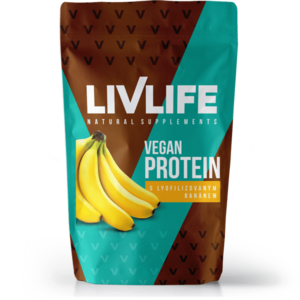 LIVLIFE Vegan protein s lyofilizovaným banánem 490 g obraz