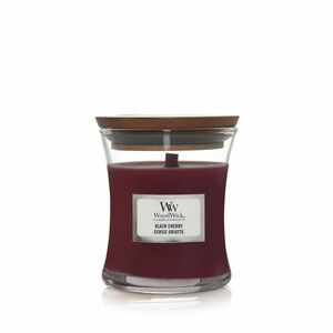 WOODWICK Vonná svíčka váza Black Cherry 85 g obraz