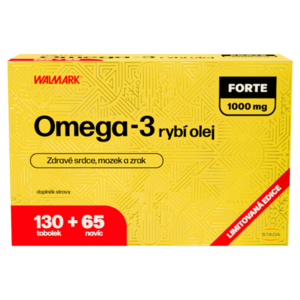 WALMARK Omega 3 forte 1000 mg 130 + 65 tobolek NAVÍC obraz