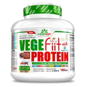 GREENDAY Vege-fiit protein double chocolate 2000 g obraz